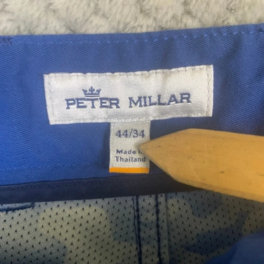Peter Millar Crown Sport Golf Shorts Mens 44 Blue Performance Stretch MF19EB66FB